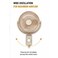 8-Inch Extendable Floor Fan with Adjustable Height, 3 Speed Settings, Wide Oscillation, 35W
