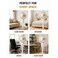 8-Inch Extendable Floor Fan with Adjustable Height, 3 Speed Settings, Wide Oscillation, 35W