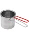 Zudoo Deep Fryer Pot, 304 Stainless Steel Multifunctional Frying Pot with Strainer Basket and Silicone Handle, Japanese Tempura Fryer Pot Stock Fry Pot for Frying Fish Shrimp and Chicken