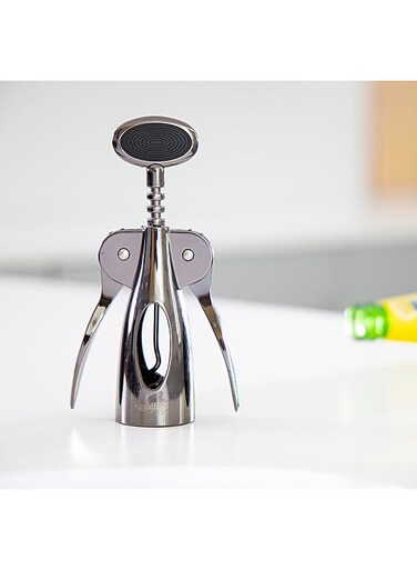 Wine Opener Zinc Alloy +Tpr Handle 19.2X6X4Cm Silver Silver/Blck