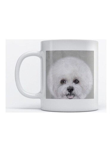 Mug Cute Dog for Coffee and Tea White