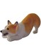 Tazweeq Simulation Corgi Dog Car Dashboard Decoration Cute Puppy Car Dashboard Decorative Ornament Resin Dog Figurine Home Office Decor Desktop Ornament Mini Corgi Doll Car Interior Accessory