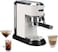 De'Longhi Dedica Pump Espresso Manual Coffee Machine, Cappuccino, Latte MACchiato With Milk Frother, Thermo Block Heating System For Accurate Temperature, Easy To Clean, EC685.W (White)