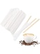 500Pcs Wooden Coffee Stirrers, 5.5 Inch Individually Wrapped Coffee Stir with Paper Wrapped   Disposable Stir Sticks, Crude Wooden Beverage Stirring Stick for Tea, Cream, And Sugar