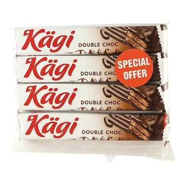 Kagi Choco Swiss Chocolate Speciality Wafer, 25g Pack of 4