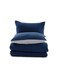 Home Down Alternative 2-piece Reversible Comforter Set 150x220cm - Navy Grey