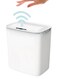 3.7 Gallon/14L Automatic Bathroom Trash Can, Touchless Motion Sensor Garbage Can with Lid, Smart Plastic Slim Wastebasket for Bathroom, Office, rv, Bedroom, Living Room