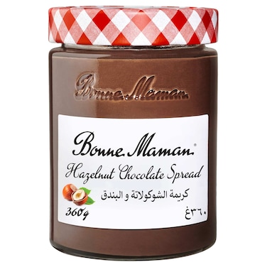 Bonne Maman Hazelnut Chocolate Spread with Cocoa No Palm Oil 20% Hazelnut 360g