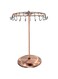 MAKINGTEC Rotating Necklace Earrings Holder Jewelry Organizer Display Stand 14-Inch with 23 Hooks Copper