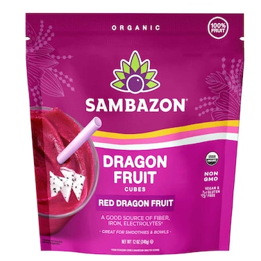 Sambazon Red Dragon Fruit Cubes 340g