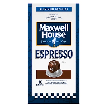 Maxwell House Espresso Intensity 10 Coffee Capsules 10 Capsules, 52g