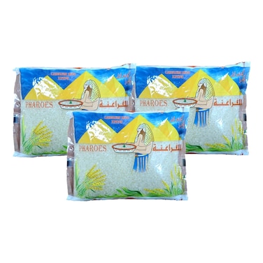 Pharoes Egyptian Rice, 1kg Pack of 3
