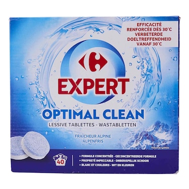 Carrefour Expert Optimal Clean Fresh Laundry Detergent Tablets 80 Tablets 30g