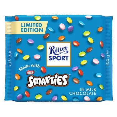 Ritter Sport Smarties In Milk Chocolate 100g