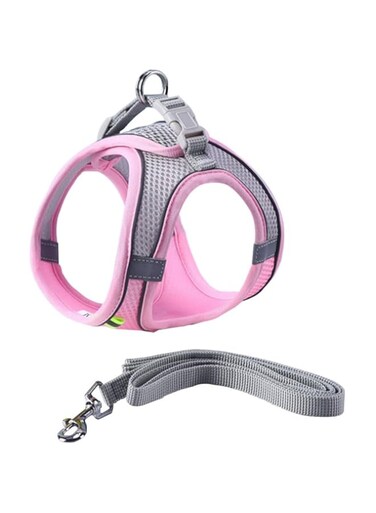Defsedar Dog Harness No Pull Dog Vest Harness Sport Harness with Handle-Dog Harnesses Reflective Adjustable for Small and Medium Dogs (Pink, M)