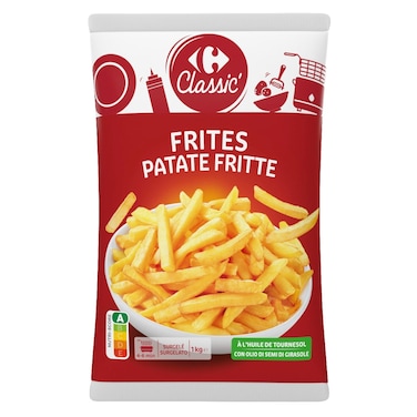 Carrefour Classic 9/9 Frozen French Fries 1kg
