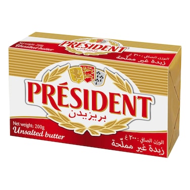 President Unsalted Butter, 200g