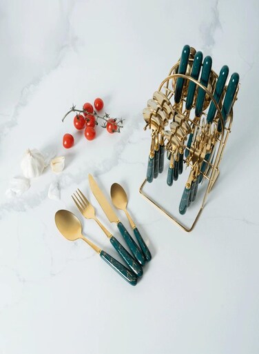 GET 24-Piece Flatware Cutlery Set For 6 People