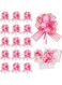 SYOSI Pull Bow Wrapping, Ribbon Pull Bows, for Wedding Baskets, Multicolor Ribbon Bow to Wrap Box or Floral Decoration, 6 Inches Diameter, 20 Pieces (Pink)