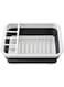 Dubai Gallery Collapsible Dish Colander Rack White/Black 360X320X122Millimeter