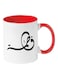 Fatima Arabic Name Calligraphy Printed Mug Red/White