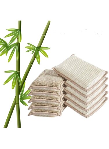 UKEENOR Natural Bamboo Sponges Kitchen Cleaning Sponges Dish Sponges Reusable Dish Washing Sponges Super Absorbent 10 Packs&hellip;