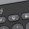Logitech Pebble Keys 2 K380s Slim Multi-Device Bluetooth Keyboard, Arabic, Tonal Graphite