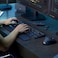لوجيتيك إم إكس كيز Sمجموعة لوحة مفاتيح اللاسلكية المضيئة وماوس إم إكس ماستر 3S مع مسند للمعصم، تخطيط عربي، رمادي غامق غرافيتي