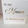 Elegant White and gold Mama Mother's day card