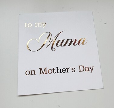 Elegant White and gold Mama Mother's day card