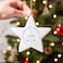 Boys blue modern First Chrismas card and ornament