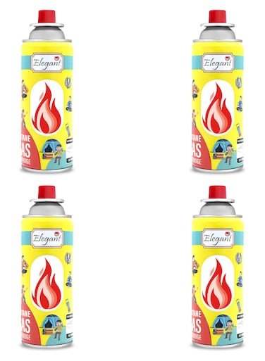 4 Piece Butane Gas Cartridge 220g - 400ml