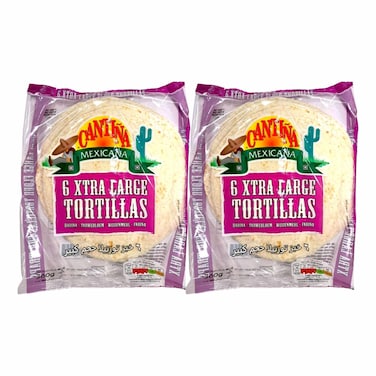 Cantina Extra Large Tortillas, 360g Pack of 2