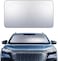 Car Windshield Sun Shade &ndash; 64"L x 34"W, 4-Layer Reflective 240T Sun &amp; UV Reflective Windshield Cover Sun Shade   Easy Install, FoldableWindshield Cover for Medium Sedan, SUV