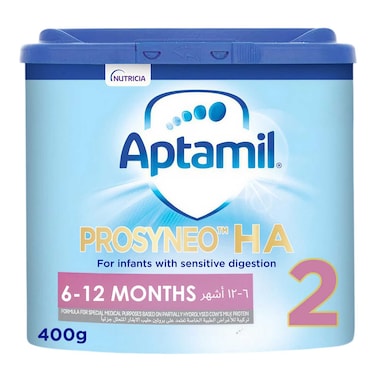 Aptamil Prosyneo HA 2 Follow-On Formula Milk From 6-12 Months, Reduced Allergenicity, Easy To Use Pack, 400g