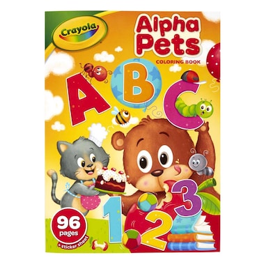 Crayola Alpha Pets Colouring Book, 96 Pages