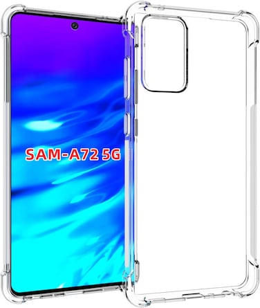 Muzz Galaxy A72 5G Case Cover Protective Shock Absorption Bumper soft Transparent Case For Galaxy A72 5G
