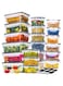 52 Pcs Food Storage Containers with Lids-(26 Stackable Clear Plastic Containers with 26 Lids) BPA-Free 100% Airtight Kitchen and Pantry Organization, Microwave, Dishwasher Safe with Labels &amp; Marker