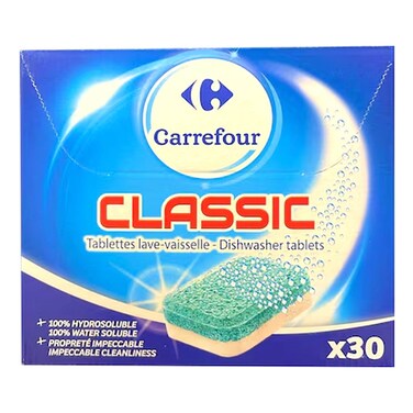 Carrefour Classic Dishwasher Tablets 30 Tablets