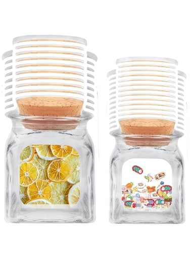 SHAVERUSH 100 pcs Mason Jar Bottles Bags,Reusable Decorative Snack Bags,Ziplock Sealed Plastic Food Saver Storage Pouches for Kitchen Travel Camping Picnic Organizer, 2 Sizes