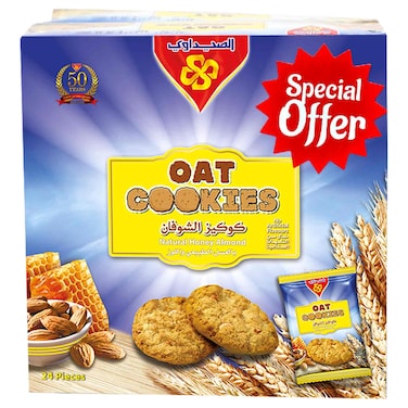 Al-Seedawi Natural Honey Almond Oat Cookies, 216g Pack of 2