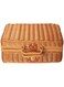 HUIJ Imitation Rattan Picnic Basket,Storage Basket,Country Style Picnic Basket,Outdoor Picnic Basket For Picnics,Parties And BBQs Picnicware