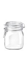 Sulfar Clear Transparent Round Jar Storage Jar, Clear, 0.075 L
