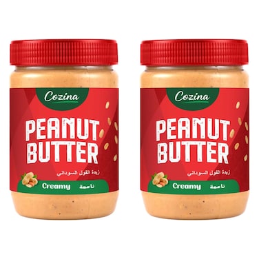Cozina Creamy Peanut Butter, 510g pack of 2