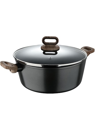 BERGNER ULTIMATE TX FORGED ALUMINUM CASSEROLE + LID 30 CM WITH HEATDOT TECHNOLOGY, INDUCTION BOTTOM, GREY COLOR, BG36174GY