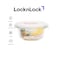 LocknLock 400ml Oven-Safe Borosilicate Glass Round Container with Airtight Lid - Microwave, Freezer, and Dishwasher Safe