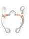 Luocute Stainless Steel Sweet Iron Horse Mouth Roller, Horse Mouth Bit Steel Copper Roller Pacifier for Young Horses, Rollers Control Activities