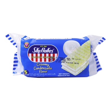 M.Y.San SkyFlakes Condensada Sweet Milk Flavour Cracker Sandwich 150g