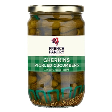 French Pantry Gherkins Pickled Cucumbers, 380g