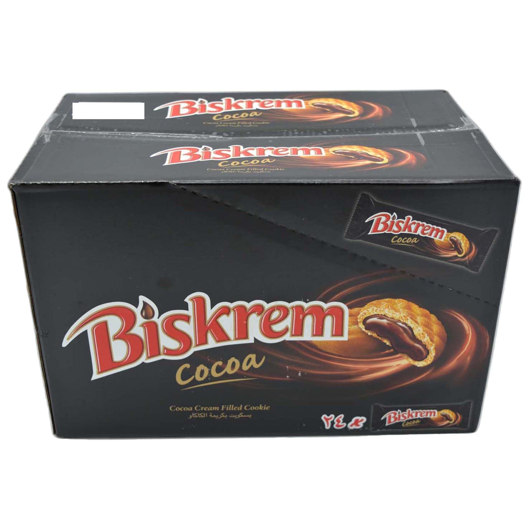 Buy Biskrem Cocoa Cream Filled Cookies, 99g, Pack of 24 Online ...